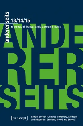 Donahue / Parr |  andererseits – Yearbook of Transatlantic German Studies | Buch |  Sack Fachmedien