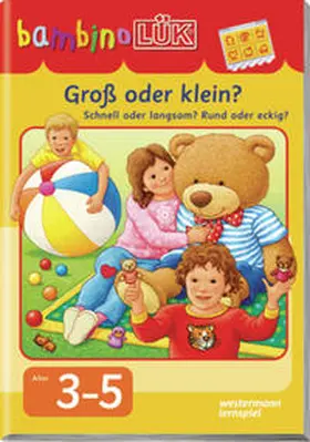 Junga |  bambinoLÜK. Groß oder klein? Schnell oder langsam? Rund oder eckig? | Buch |  Sack Fachmedien