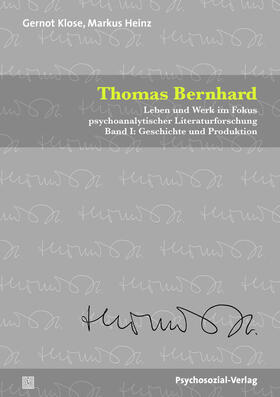 Klose / Heinz |  Klose, G: Thomas Bernhard | Buch |  Sack Fachmedien