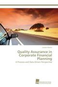 Martin |  Quality Assurance in Corporate Financial Planning | Buch |  Sack Fachmedien