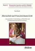 Knoll |  Knoll, V: Elternarbeit und Französischunterricht. Eine quant | Buch |  Sack Fachmedien