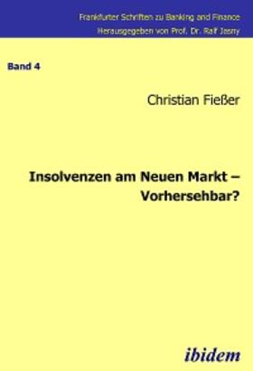 Fiesser | Insolvenzen am Neuen Markt – Vorhersehbar? | E-Book | sack.de