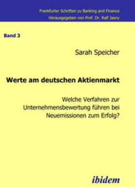 Speicher | Werte am deutschen Aktienmarkt | E-Book | sack.de