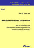 Speicher |  Werte am deutschen Aktienmarkt | eBook | Sack Fachmedien
