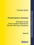 Gröne |  Private Equity in Germany | eBook | Sack Fachmedien