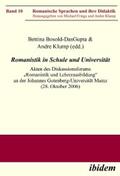 Bosold-DasGupta / Klump |  Romanistik in Schule und Universität | eBook | Sack Fachmedien