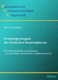 Schlipphak |  Erwerbsprinzipien der deutschen Nominalphrase | eBook | Sack Fachmedien