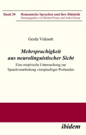 Videsott | Mehrsprachigkeit aus neurolinguistischer Sicht | E-Book | www.sack.de