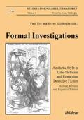 Fox / Melikoglu |  Formal Investigations: Aesthetic Style in Late-Victorian and Edwardian Detective Fiction | eBook | Sack Fachmedien