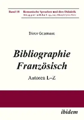 Gerstmann |  Bibliographie Französisch | eBook | Sack Fachmedien