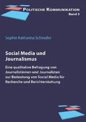 Schindler | Social Media und Journalismus | E-Book | www.sack.de