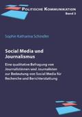 Schindler |  Social Media und Journalismus | eBook | Sack Fachmedien