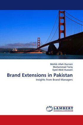 Durrani / Tariq / Abid Hussain |  Brand Extensions in Pakistan | Buch |  Sack Fachmedien