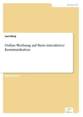 Berg |  Online-Werbung auf Basis interaktiver Kommunikation | Buch |  Sack Fachmedien