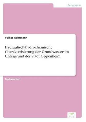 Gehrmann |  Hydraulisch-hydrochemische Charakterisierung der Grundwasser im Untergrund der Stadt Oppenheim | Buch |  Sack Fachmedien