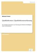 Fritsch |  Qualitätskosten / Qualitätskostenerfassung | Buch |  Sack Fachmedien