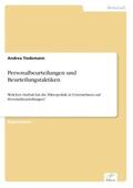 Tiedemann |  Personalbeurteilungen und Beurteilungstaktiken | Buch |  Sack Fachmedien