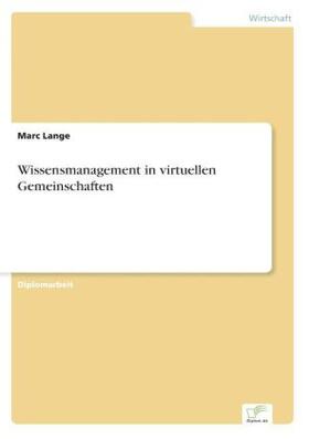 Lange |  Wissensmanagement in virtuellen Gemeinschaften | Buch |  Sack Fachmedien