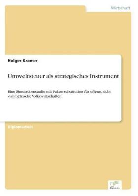 Kramer |  Umweltsteuer als strategisches Instrument | Buch |  Sack Fachmedien