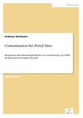 Hartmann |  Customization bei Portal Sites | Buch |  Sack Fachmedien