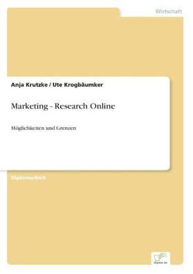 Krutzke / Krogbäumker |  Marketing - Research Online | Buch |  Sack Fachmedien