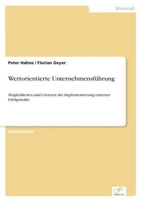 Hahne / Geyer |  Wertorientierte Unternehmensführung | Buch |  Sack Fachmedien