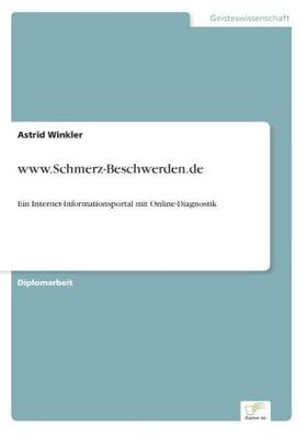Winkler |  www.Schmerz-Beschwerden.de | Buch |  Sack Fachmedien