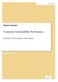 Hammer |  Corporate Sustainability Perfomance | Buch |  Sack Fachmedien