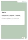 Ott |  Contententwicklung im e-Learning | Buch |  Sack Fachmedien