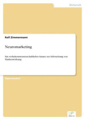 Zimmermann |  Neuromarketing | Buch |  Sack Fachmedien