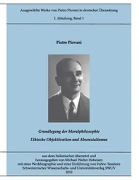 Piovani / Tessitore / Hebeisen |  Ausgewählte Werke von Pietro Piovani in deutscher Übersetzung | Buch |  Sack Fachmedien