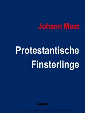 Most / Verlag |  Protestantische Finsterlinge | eBook | Sack Fachmedien