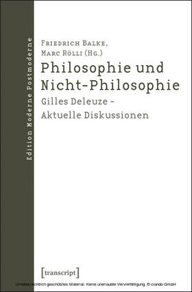 Balke / Rölli | Philosophie und Nicht-Philosophie | E-Book | sack.de