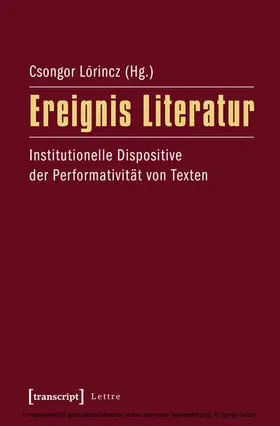 Lörincz |  Ereignis Literatur | eBook | Sack Fachmedien