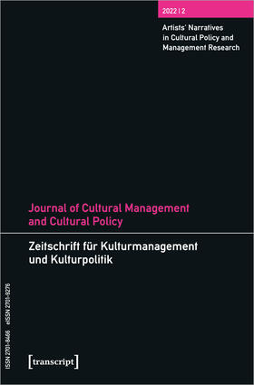 DeVereaux / Höhne / Tröndle | Journal of Cultural Management and Cultural Policy/Zeitschrift für Kulturmanagement und Kulturpolitik | E-Book | sack.de