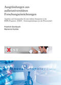 Dornbusch / Kulicke / Fraunhofer ISI |  Ausgründungen aus außeruniversitären Forschungseinrichtungen | Buch |  Sack Fachmedien