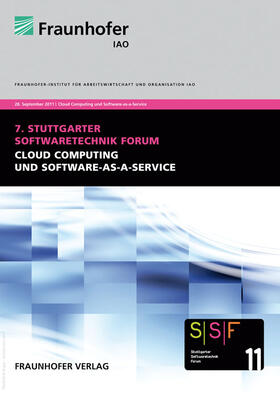 Spath / Fraunhofer IAO / Weisbecker | Cloud Computing und Software-as-a-Service | Buch | 978-3-8396-0327-7 | sack.de
