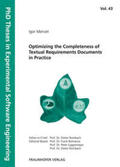 Menzel / Rombach / Liggesmeyer |  Optimizing the Completeness of Textual Requirements Documents in Practice | Buch |  Sack Fachmedien