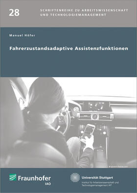 Höfer / Bullinger / Spath | Fahrerzustandsadaptive Assistenzfunktionen. | Buch | 978-3-8396-0935-4 | sack.de