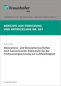 Kölking / Fraunhofer IGB, Stuttgart |  Absorptions- und Desorptionsverhalten hoch konzentrierter Elektrolyte für die Trinkwassergewinnung aus Luftfeuchtigkeit. | Buch |  Sack Fachmedien
