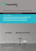 Moldovan / Fraunhofer ISE, Freiburg / Brsg. |  Ozonbasierte Reinigungs- und Konditionierungsverfahren für die Herstellung hocheffizienter Silizium Solarzellen | Buch |  Sack Fachmedien