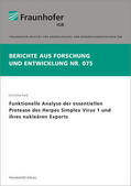 Funk / Fraunhofer IGB, Stuttgart |  Funktionelle Analyse der essentiellen Protease des Herpes Simplex Virus 1 und ihres nukleären Exports. | Buch |  Sack Fachmedien