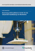Defranceski / Fraunhofer IPA, Stuttgart |  Bewertung elektroadhäsiver Greifer für die industrielle Handhabung von Blechteilen. | Buch |  Sack Fachmedien