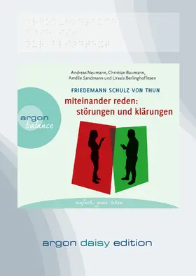 Schulz von Thun |  Miteinander reden Teil 1: Störungen und Klärungen (DAISY Edition) | Sonstiges |  Sack Fachmedien