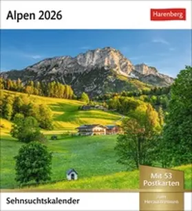 Alpen Sehnsuchtskalender 2026 - Wochenkalender mit 53 Postkarten | Sonstiges | 978-3-8400-3556-2 | www.sack.de