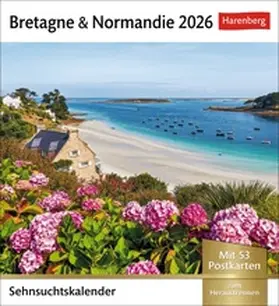  Bretagne & Normandie Sehnsuchtskalender 2026 - Wochenkalender mit 53 Postkarten | Sonstiges |  Sack Fachmedien