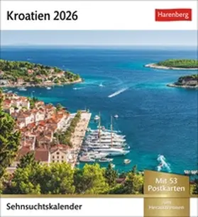  Kroatien Sehnsuchtskalender 2026 - Wochenkalender mit 53 Postkarten | Sonstiges |  Sack Fachmedien