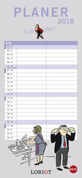 Loriot Planer für zwei - Kalender 2018 | Sonstiges | 978-3-8401-5050-0 | sack.de