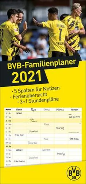 Heye |  Borussia Dortmund Familienplaner - Kalender 2021 | Sonstiges |  Sack Fachmedien