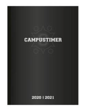  Campustimer Black - A6 Semester-Planer - Studenten-Kalender 2024/2025 - Notiz-Buch - schwarz - Weekly - Alpha Edition | Buch |  Sack Fachmedien